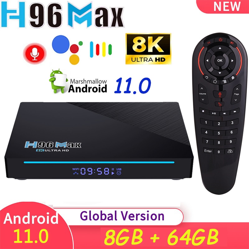 H96 MAX RK3566 4G 8GB 64GB 8K  ھ Ʈ TV ..